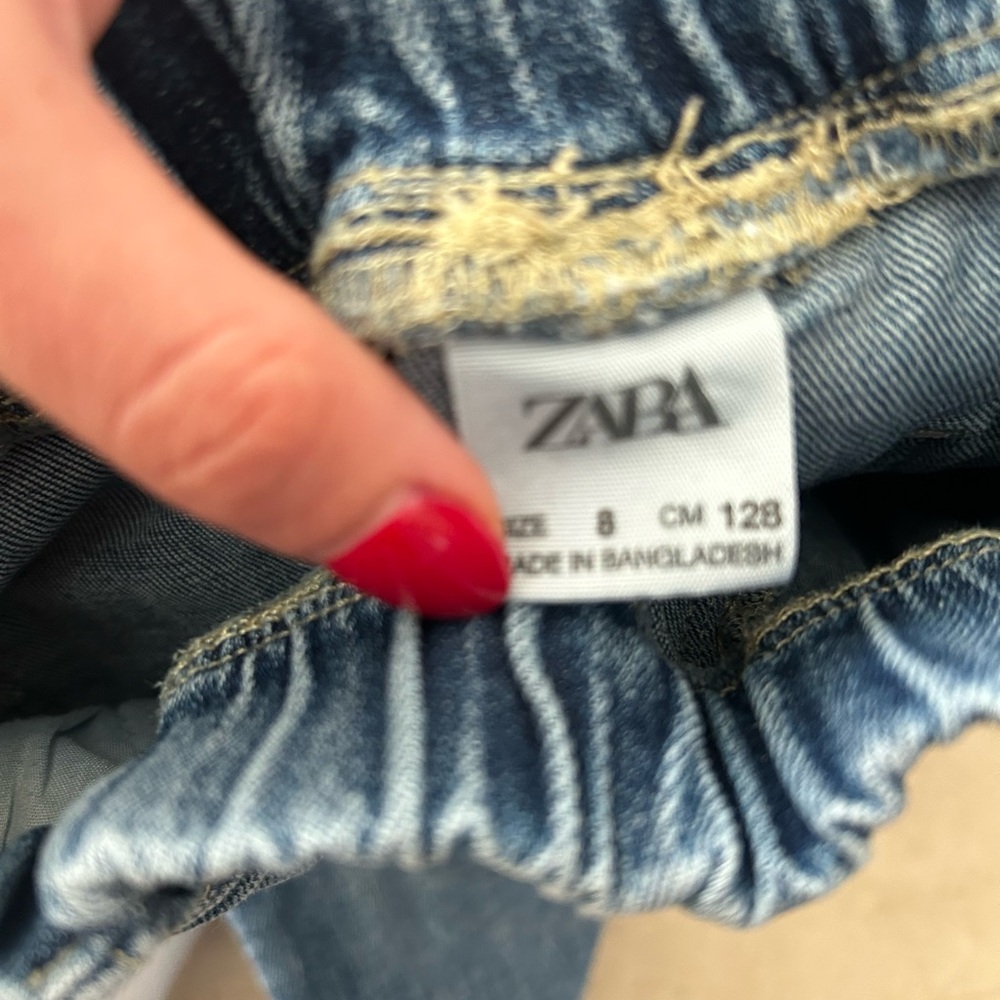 Zara Kids Blue Denim Shorts - Picture 3 of 4